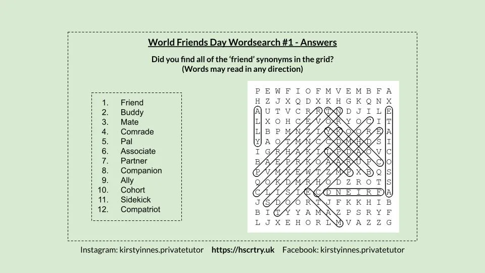 WorldFriendsDaywordsearch1ans