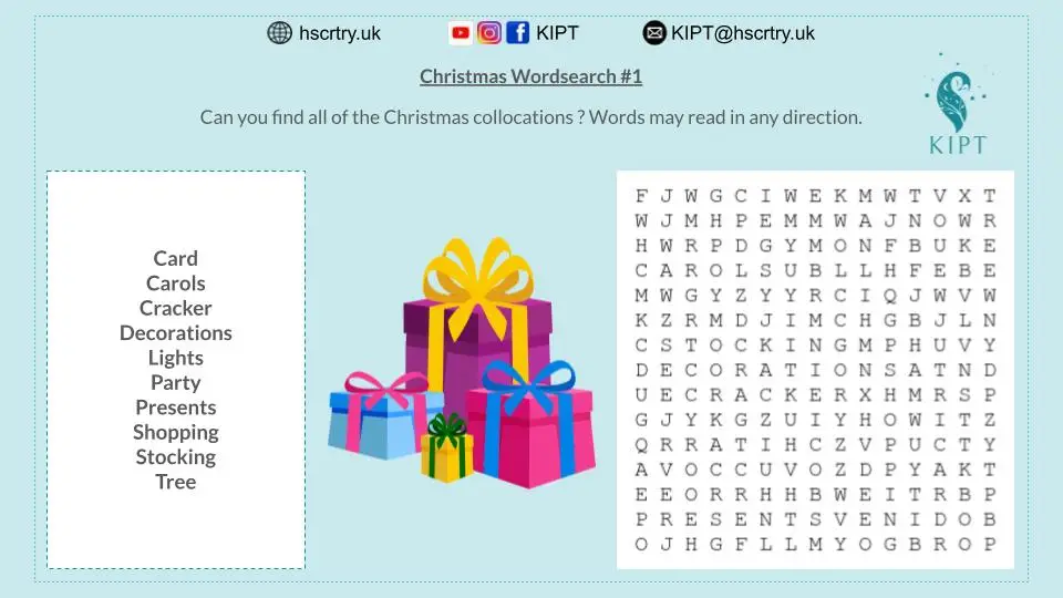 Christmas wordsearch #1