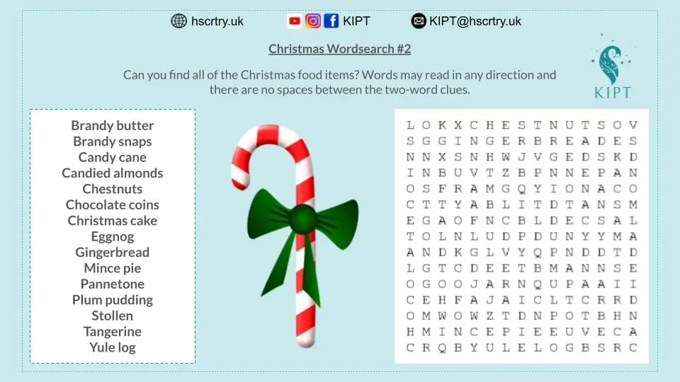 Christmas wordsearch #2